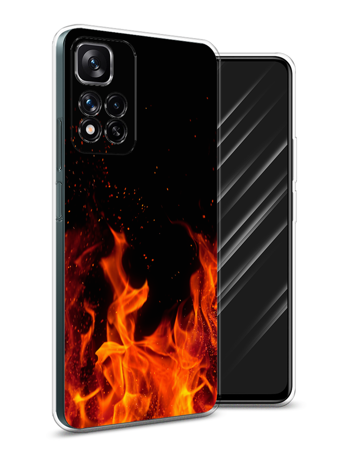

Чехол Awog на Xiaomi Redmi Note 11 Pro Plus 5G "Все в огне", Разноцветный, 312150-4
