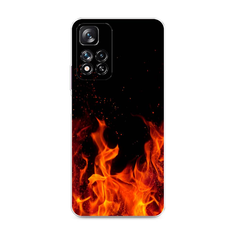 фото Силиконовый чехол "все в огне" на xiaomi redmi note 11 pro plus awog