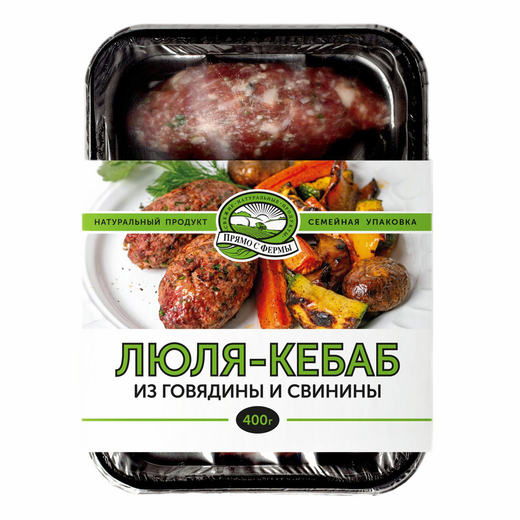 

Люля-кебаб из говядины и свинины Прямо с Фермы охлажденный 400 г