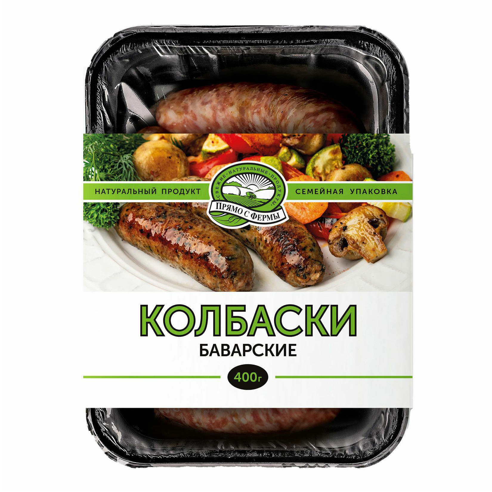 

Колбаски свиные Прямо с Фермы Баварские охлажденные 400 г