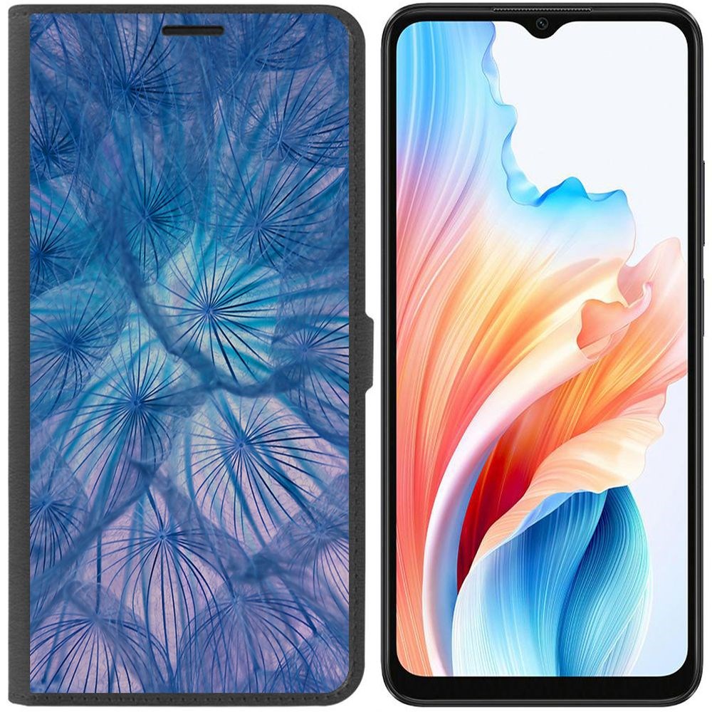

Чехол-книжка Krutoff Eco Book для Oppo A38 4G Синий одуванчик (черный)