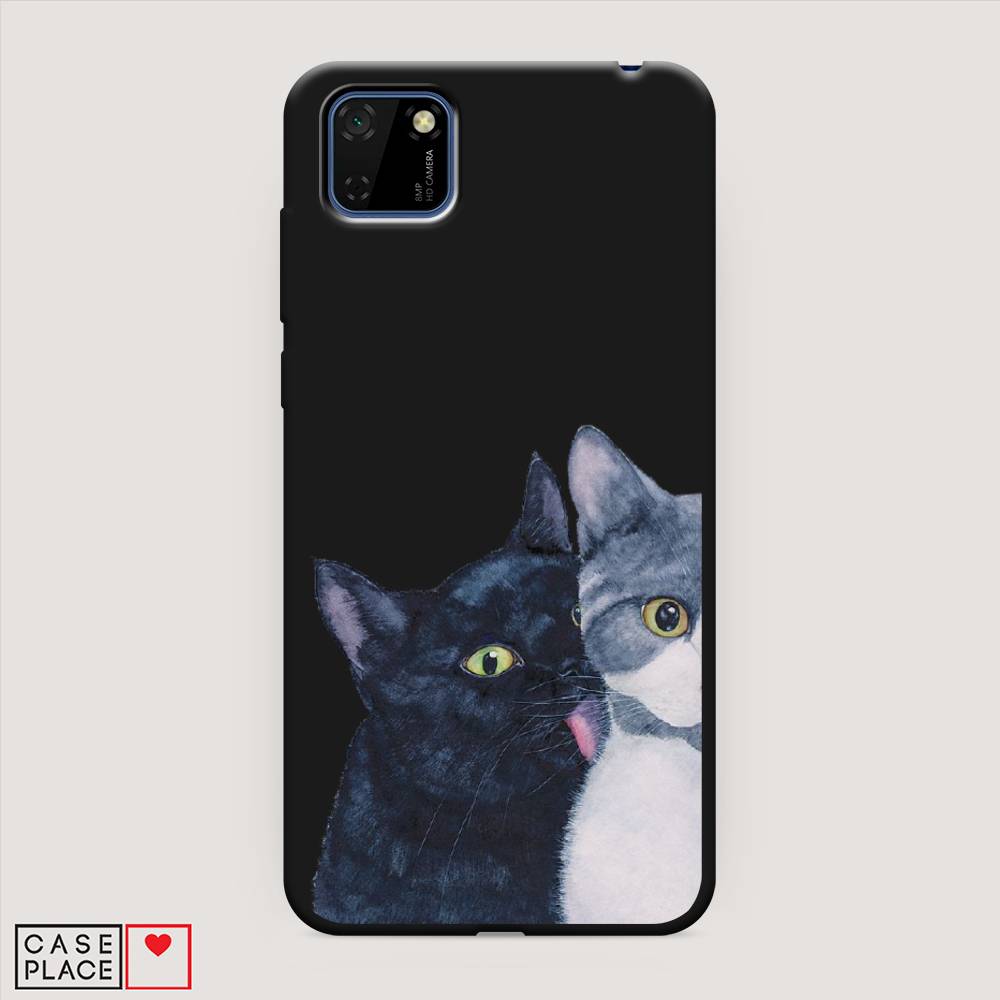 

Чехол Awog на Honor 9S "Кошачья любовь", Синий, 6102652-1