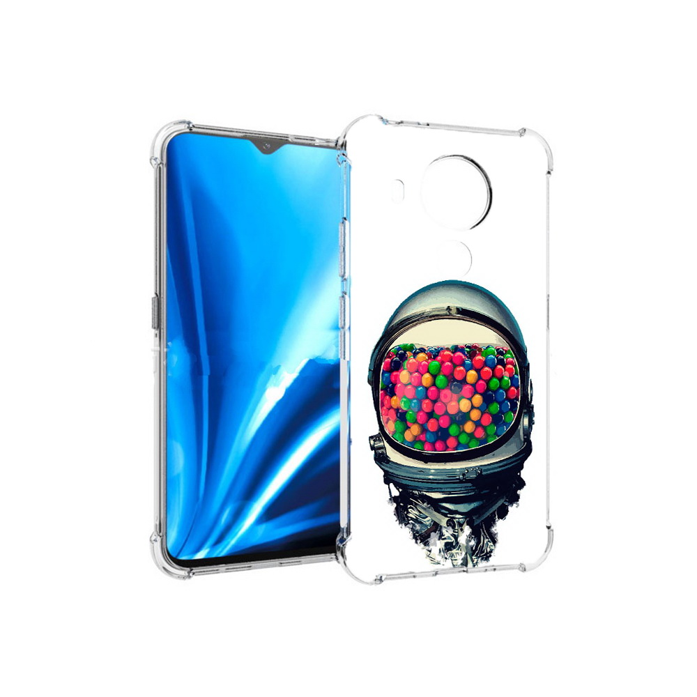 

Чехол MyPads Tocco для Nokia 5.4 шлем космонавта (PT156621.100.700), Прозрачный, Tocco