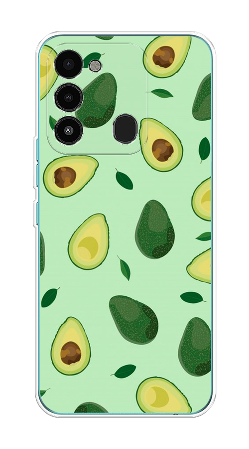 

Чехол на Tecno Spark Go 2022/8С/9 "Blue avocado", Коричневый;зеленый, 301350-1