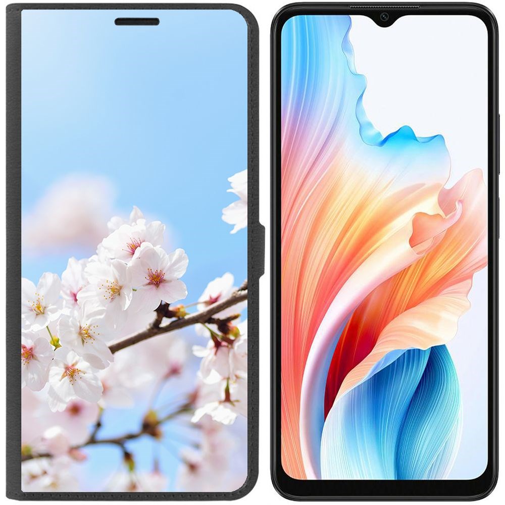 

Чехол-книжка Krutoff Eco Book для Oppo A38 4G Цветение (черный)