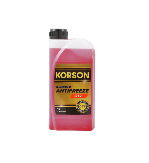 Антифриз, Готовый Раствор G12+ -36 Красный 1Л Korson ks20071