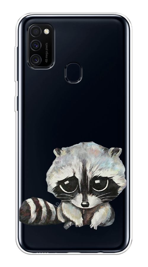 

Чехол на Samsung Galaxy M21/M30s "Большеглазый енот", Серый;черный;прозрачный, 29850-1
