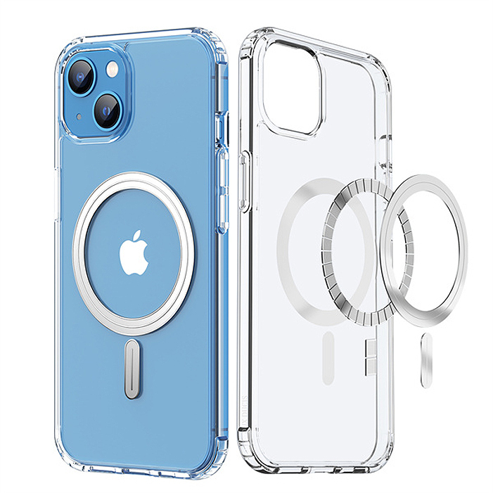 фото Чехол силиконовый dux ducis для iphone 13 mini, clin series, с magsafe, прозрачный