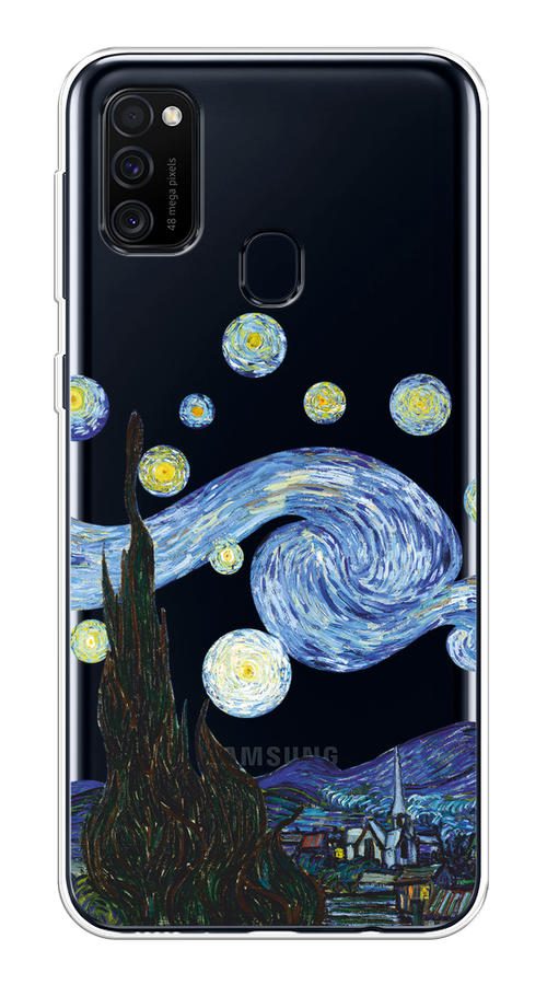 

Чехол на Samsung Galaxy M21/M30s "Ночь Ван Гога", Голубой;синий;черный, 29850-1