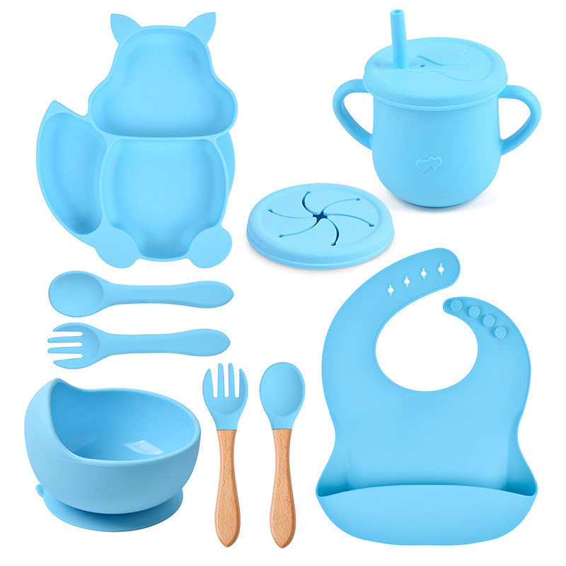 Набор силиконовой посуды для детей DD&SiliconeSet Set Белочка 690DDSG