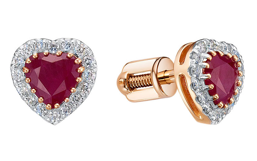 

Серьги из красного золота с рубином и бриллиантом RoseGrace 5-6456-103-2K-RUB, 5-6456-103-2K-RUB