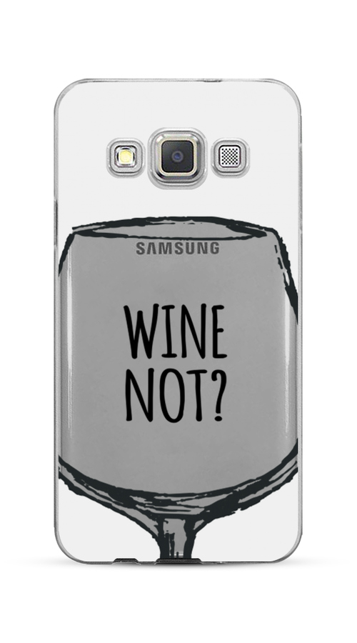 

Чехол на Samsung Galaxy A3 "Wine not white", Белый, 20150-6