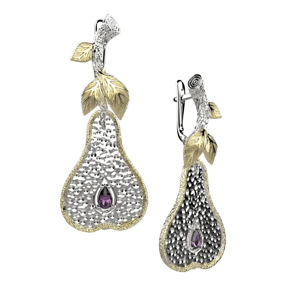 

Серьги из серебра с родолитом Spika Gold 20499-066-08, 20499-066-08