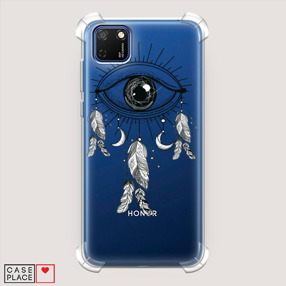 

Чехол Awog на Honor 9S "Всевидящее око-ловец снов", Серый, 6102651-1