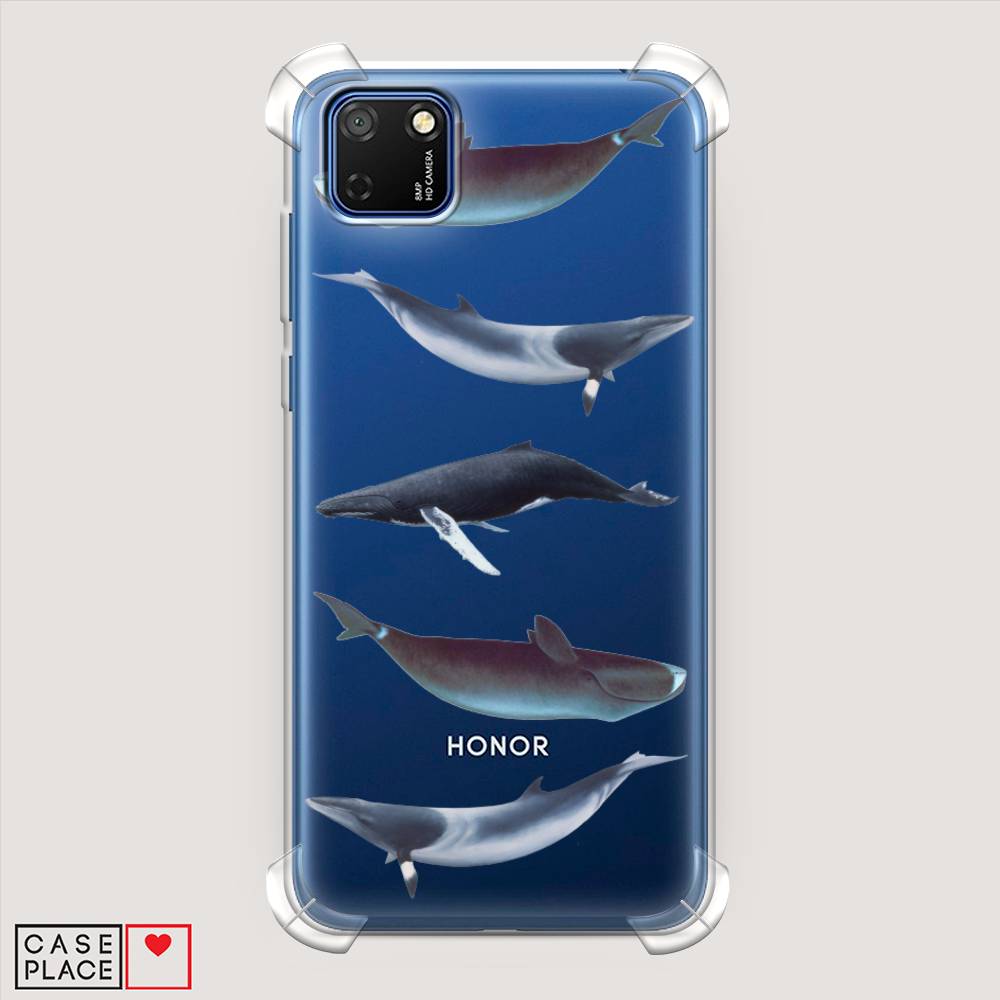 

Чехол Awog на Honor 9S "Киты арт 2", Серый, 6102651-1