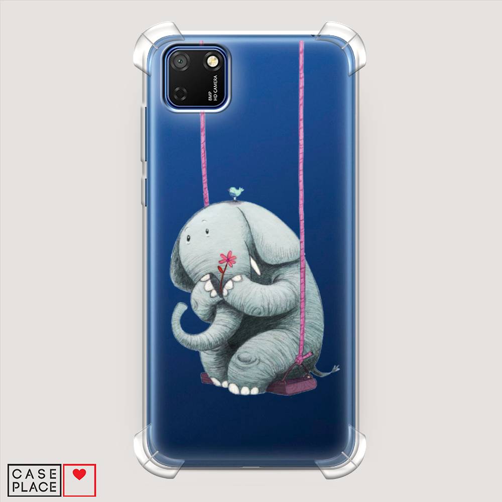 

Чехол Awog на Honor 9S "Грустный слоник", Розовый, 6102651-1