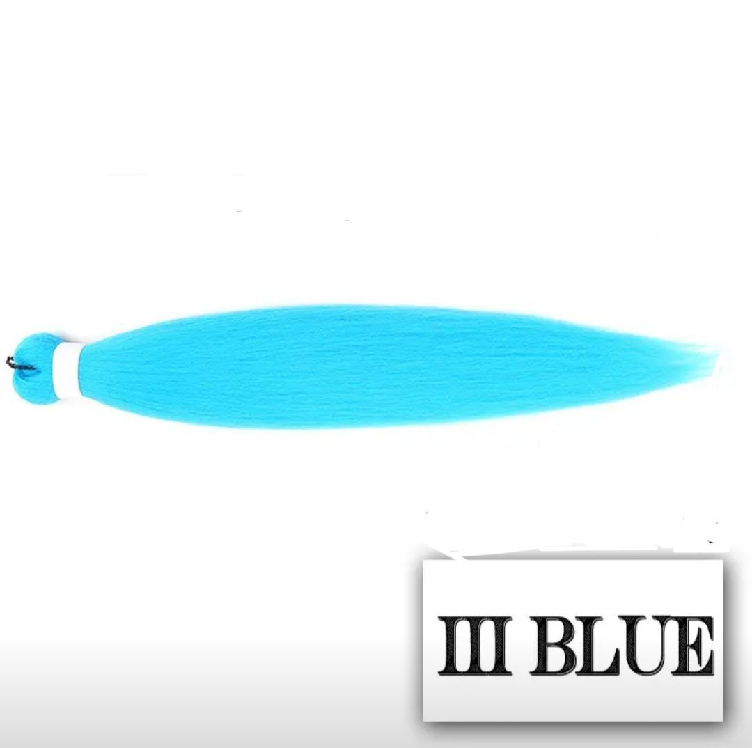 Канекалон для плетения волос Easy Braid цвет III Blue голубой длина 65 см