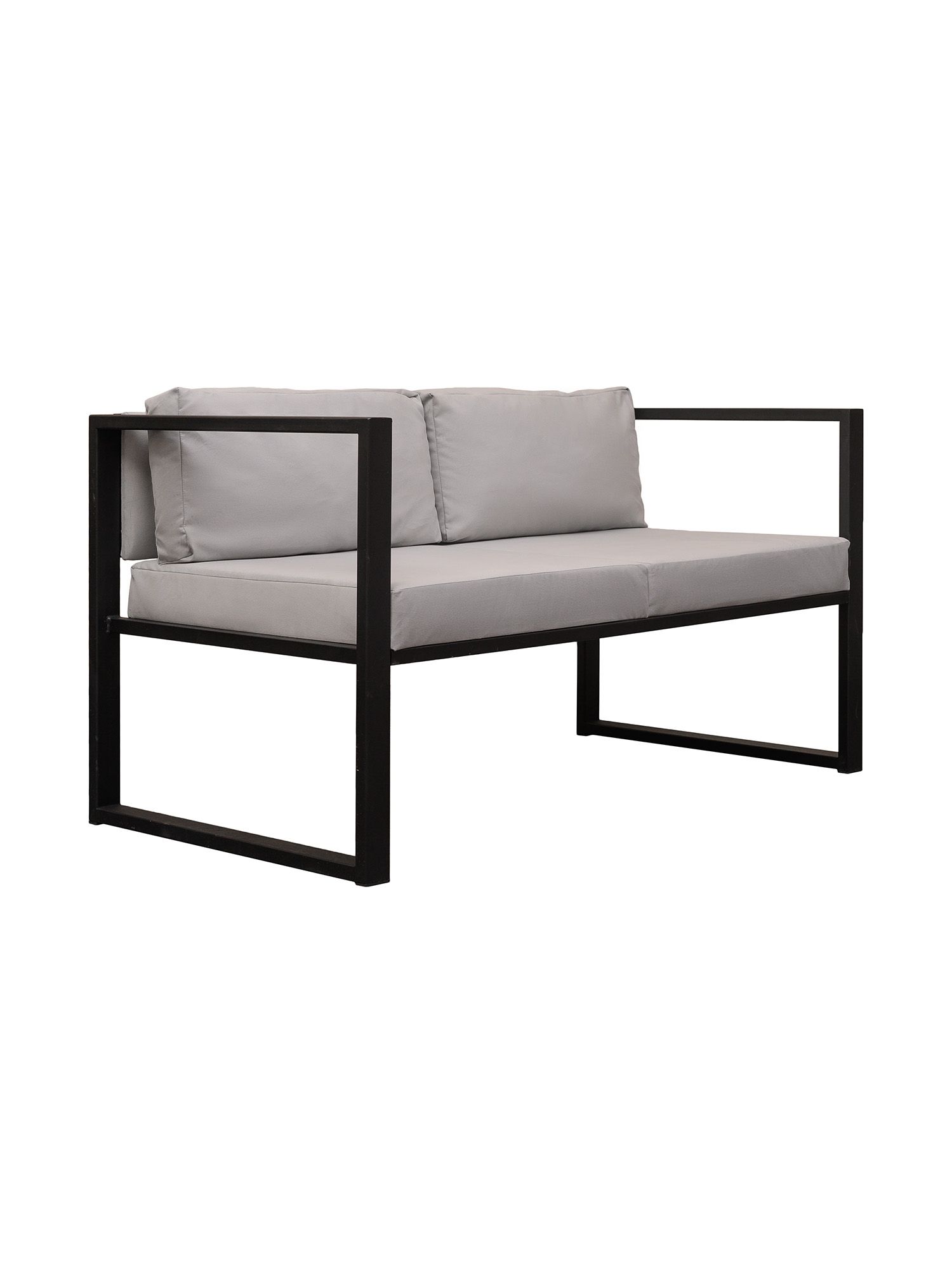 

Диван LoftDC Curl 130x70x70, обивка велюр, серый, Curl велюр