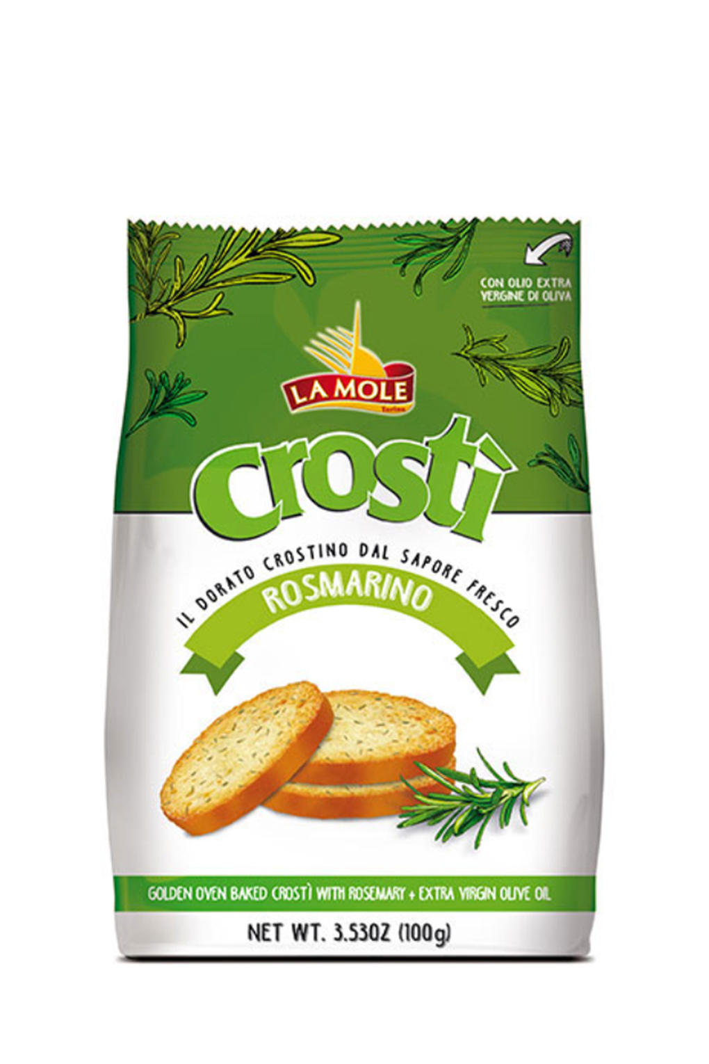 Сухарики пшеничные La Mole Crosti розмарин 100 г