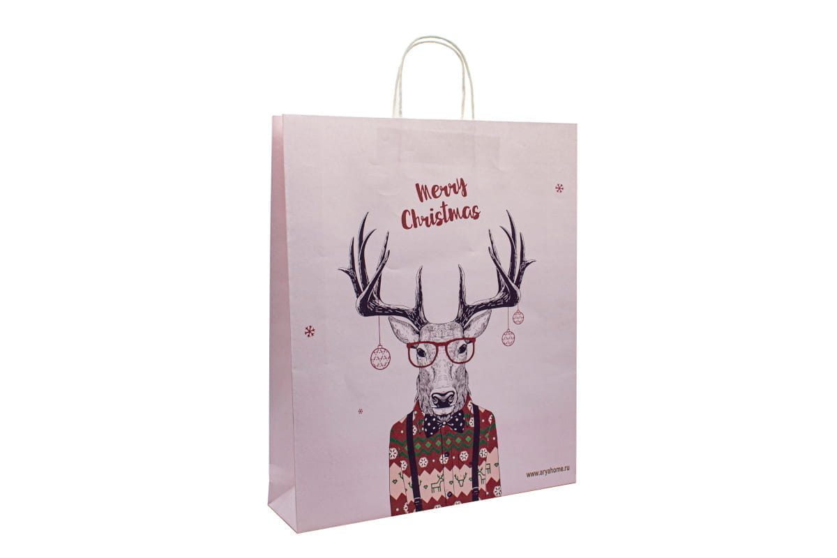 

Подарочный пакет Arya 36x8x45 Merry, Белый