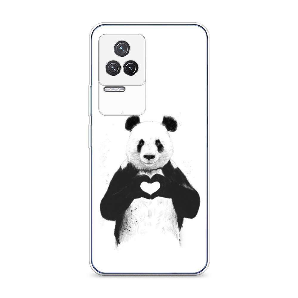 

Чехол Awog на Xiaomi Redmi K50 "Панда love", Разноцветный, 312250-10