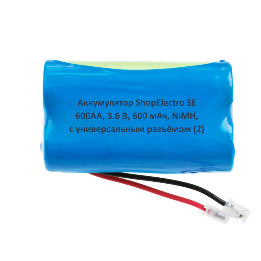 

Аккумулятор SE 600АА, 3.6 В, 600 мАч/ 3.6 V, 600 mAh, NiMH, с универсальным разъемом 9689