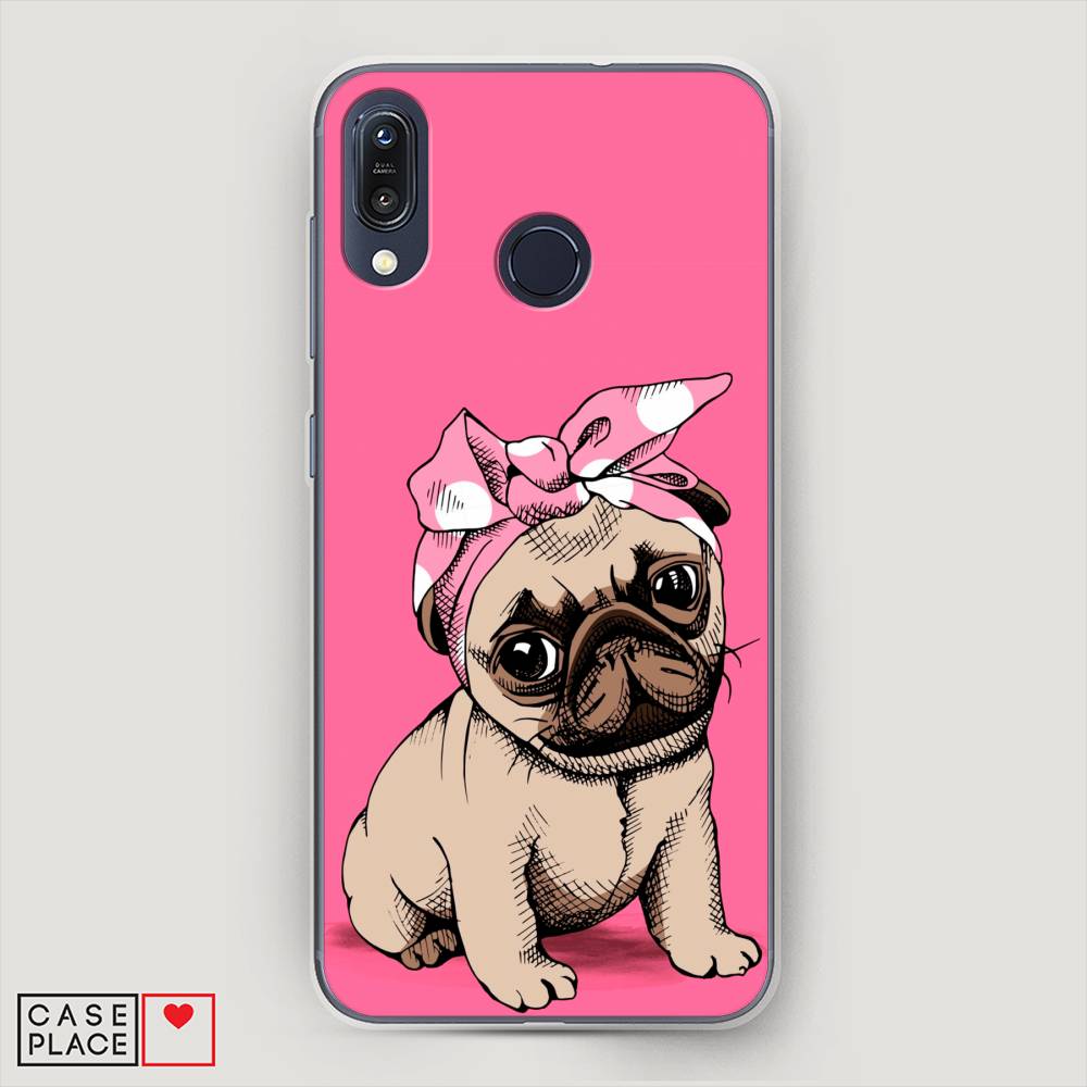 

Чехол Awog на ASUS ZenFone Max M1 ZB555KL "Dog Pin-Up", Розовый;бежевый, 43250-2