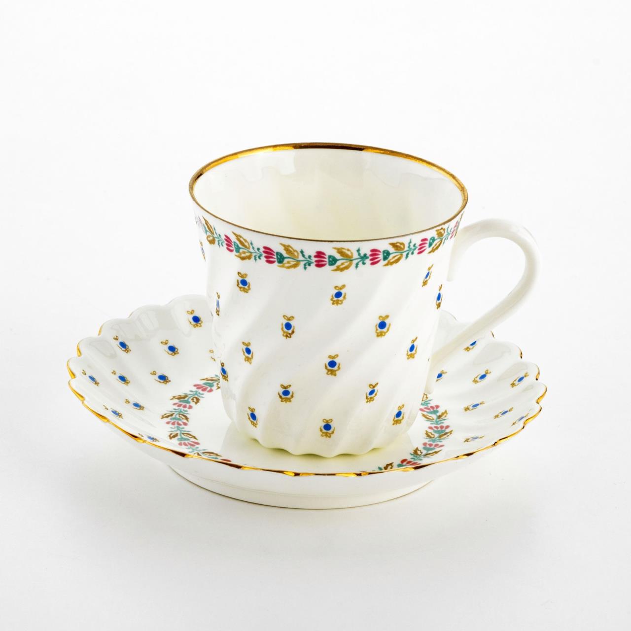 

Пара кофейная, фарфор, золочение, Ленинградский фарфоровый завод ЛФЗ, СССР, 1970-1991 гг., 402879