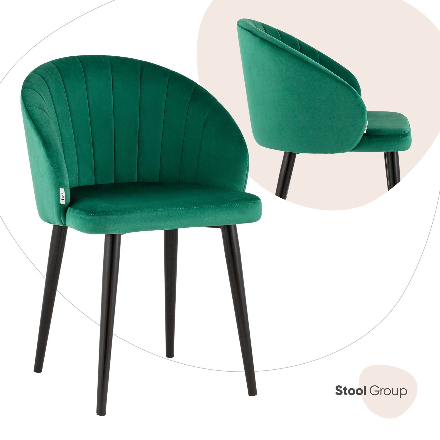 

Стул Stool Group Брюссель, зелёный, Брюссель