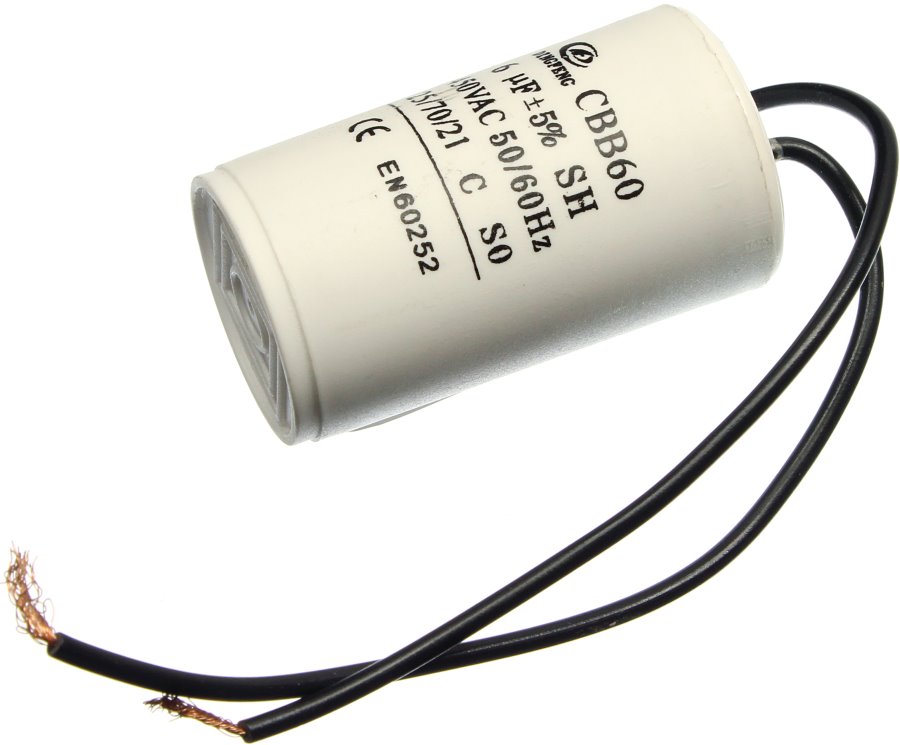 

Конденсатор 6/450V 50/60Hz (5%) пускач гибкие