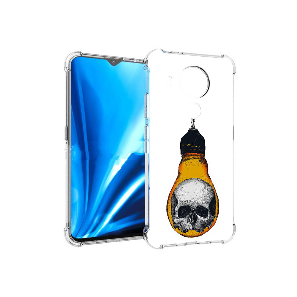 Чехол MyPads Tocco для Nokia 5.4 череп в лампочке (PT156621.100.676)