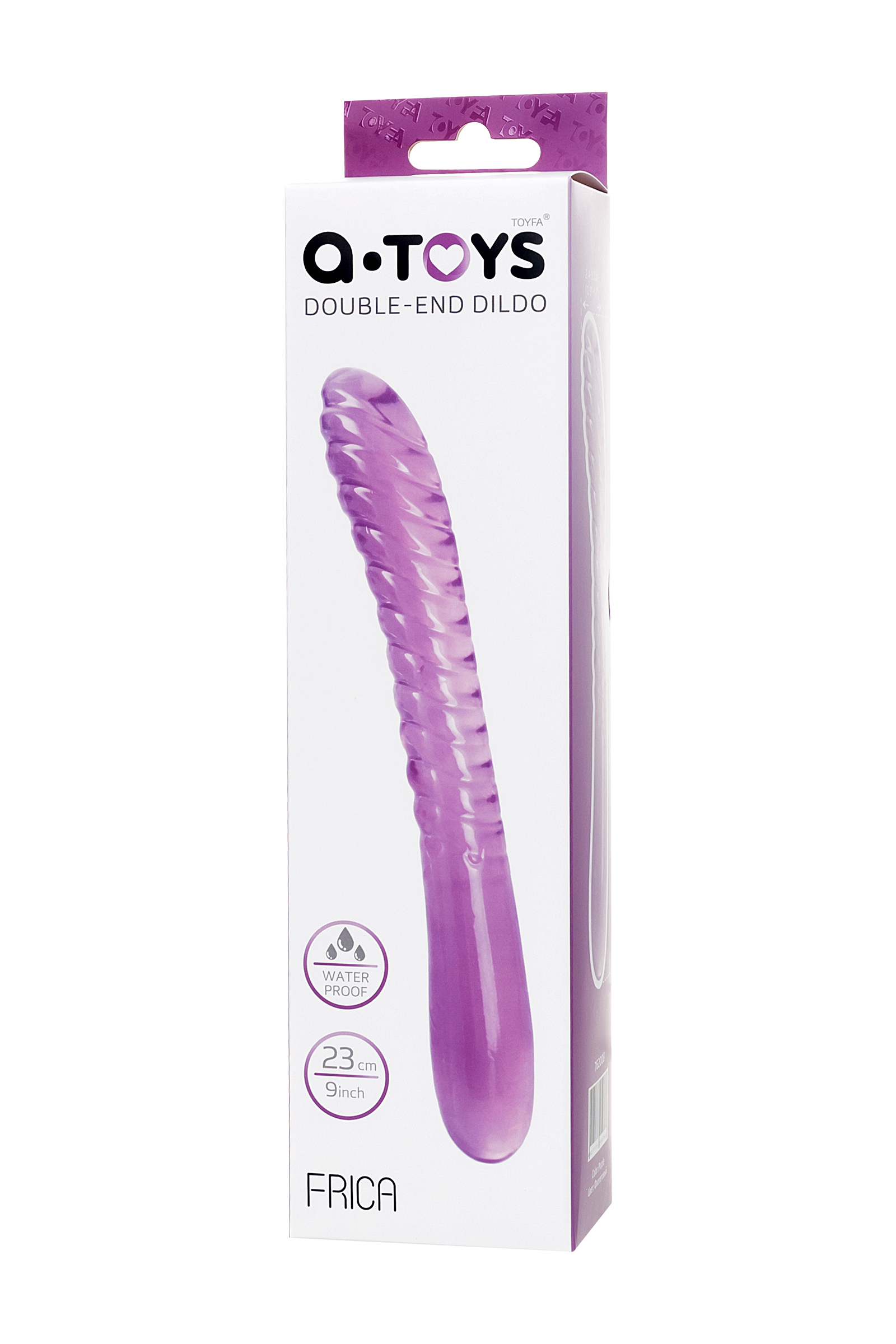 Фаллоимитатор A-toys Frica 23 см Фиолетовый двусторонний