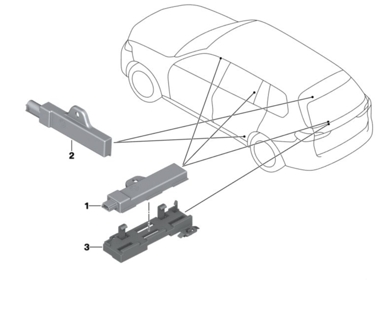 Кронштейн Антенны Комфортного Доступа G01.07 BMW 65209265295