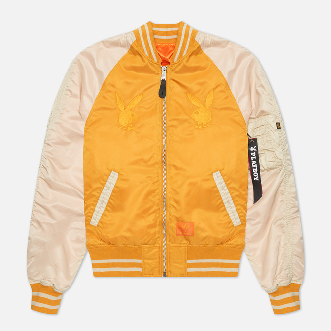 фото Бомбер мужской alpha industries cjp52001c1-703 желтый xl