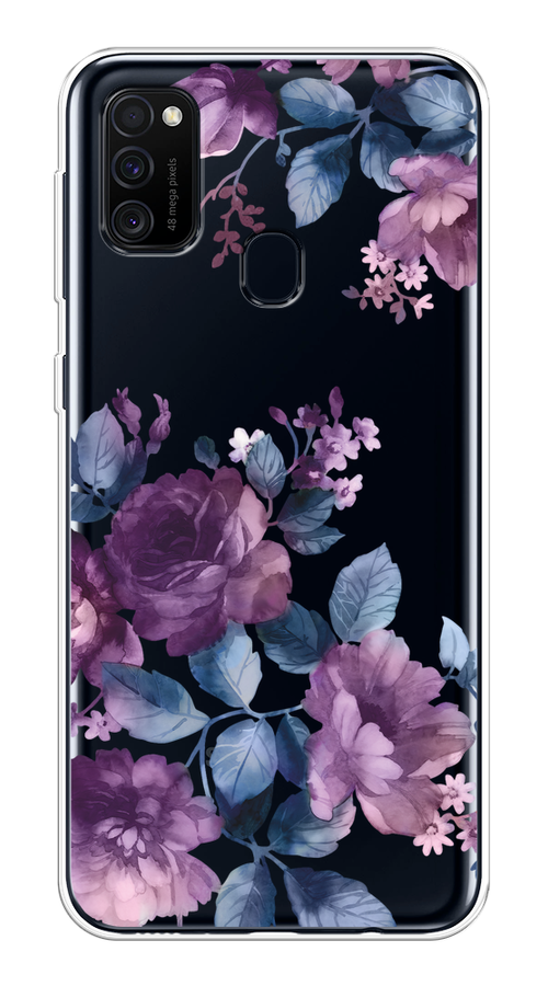 

Чехол на Samsung Galaxy M21/M30s "Purple Blossoms", Синий;фиолетовый, 29850-1