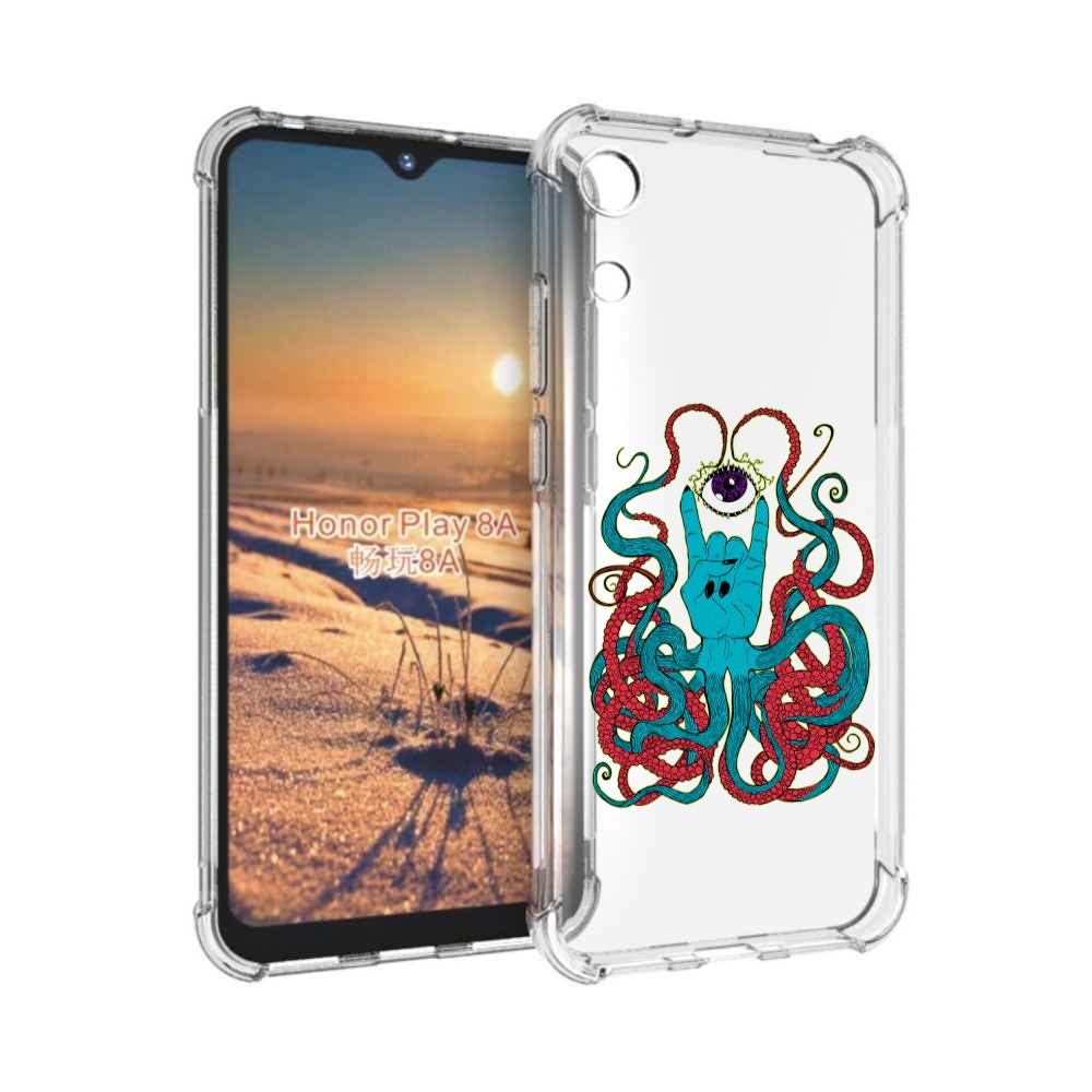 

Чехол бампер MyPads осьминог-рука абстракция для Honor 8A., Прозрачный, Tocco