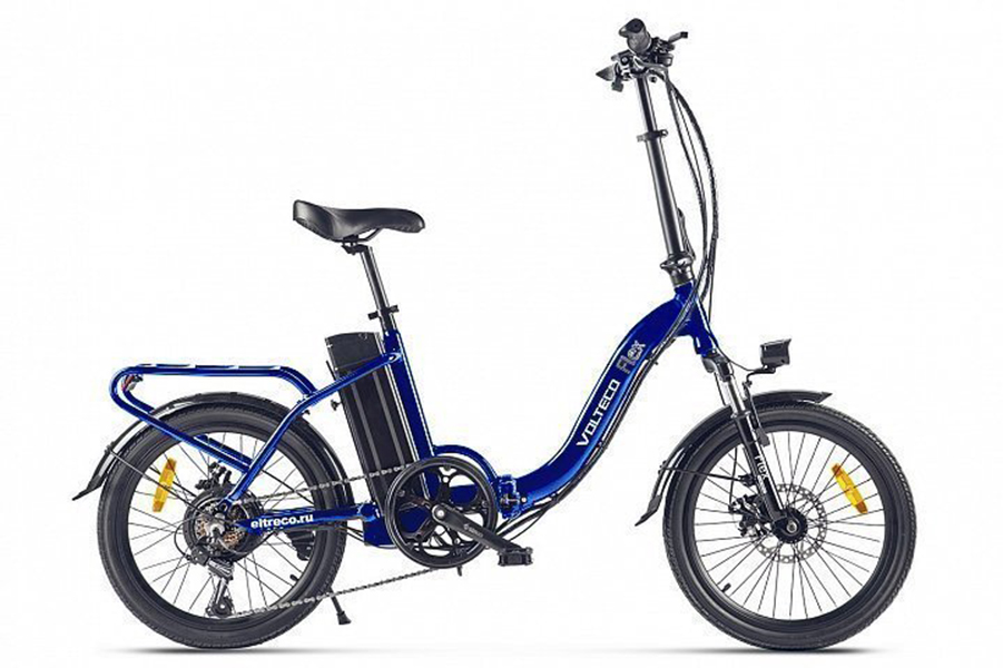 

Электровелосипед Flex 2021 One Size синий, Flex