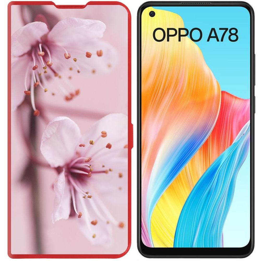 

Чехол-книжка Krutoff Eco Book для Oppo A78 4G Весна (красный)