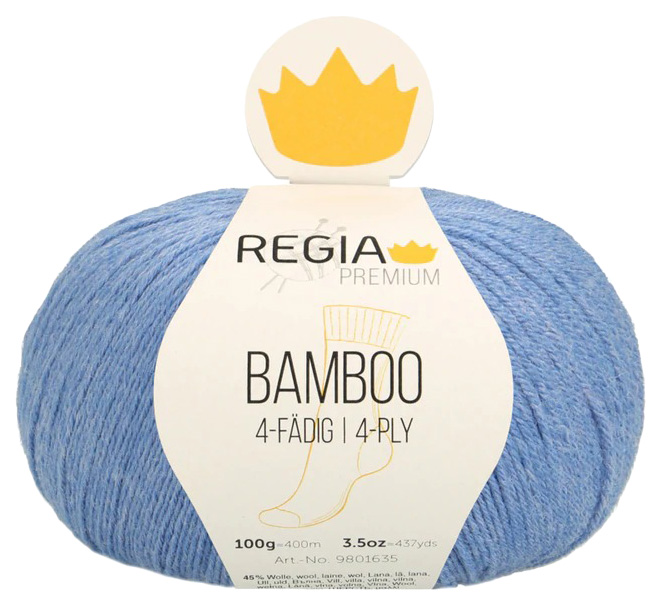 

Пряжа для вязания Regia 9801635 Bamboo (00055), Синий, Bamboo
