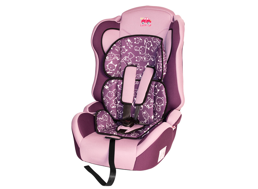 фото Автокресло little car 9-36кг comfort коты-фиолетовый 124498