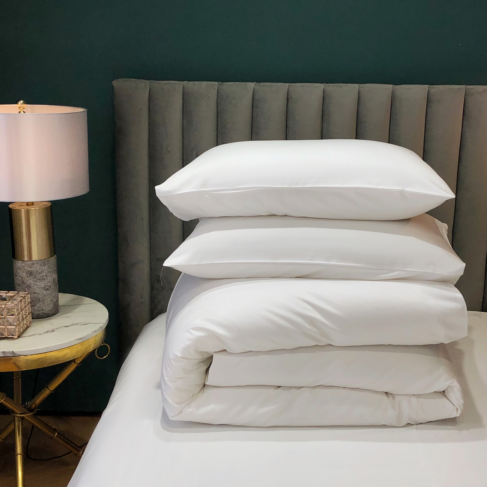 

Пододеяльник Soft Box Жасмин 200x200, мако-сатин, 100% xлопок, белый, EH-POD