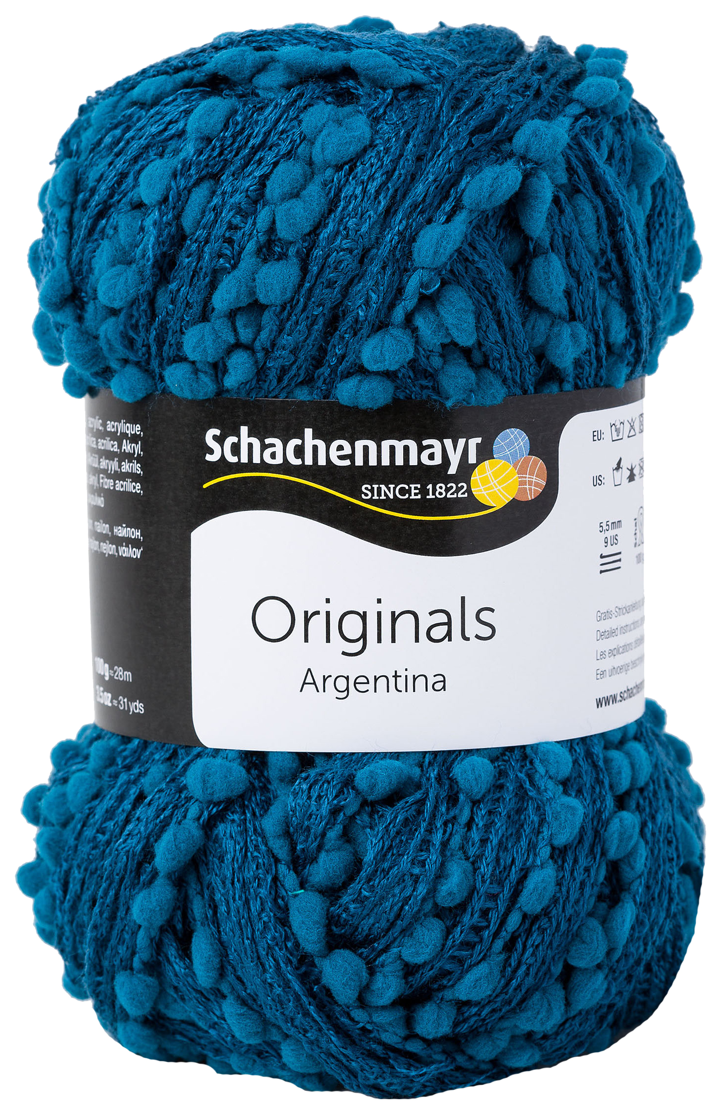 

Пряжа для вязания SCHACHENMAYR 9807714 Argentina original (00084, бирюзовый-малахитовый), Argentina