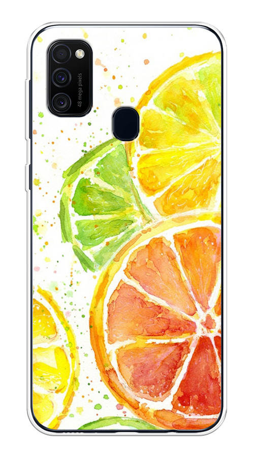 

Чехол на Samsung Galaxy M21/M30s "Цитрусовые", Белый;желтый;красный;зеленый, 29850-1
