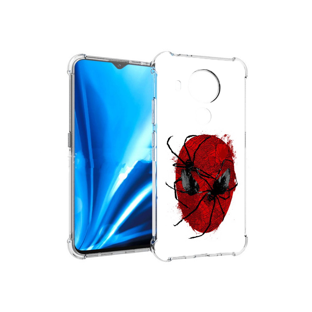 

Чехол MyPads Tocco для Nokia 5.4 человек паук (PT156621.100.673), Прозрачный, Tocco
