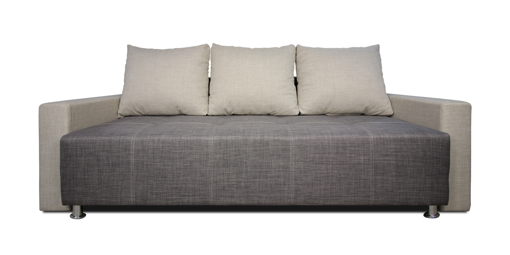 фото Прямой диван-кровать бора74 пантограф серый
