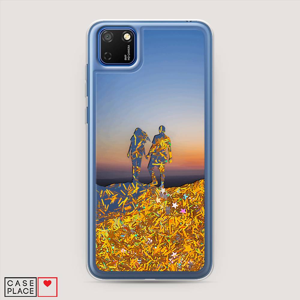 

Чехол Awog на Honor 9S "Пара на краю света", Синий, 6102690-1