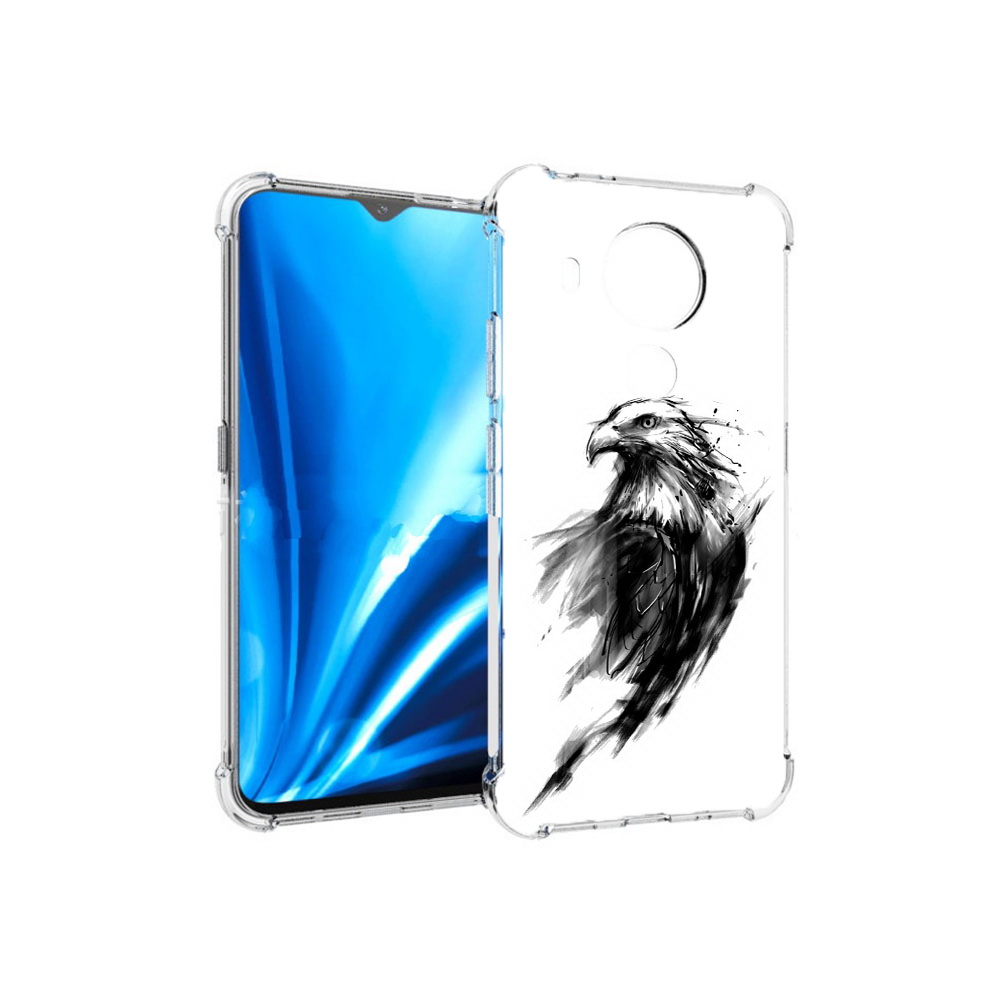 

Чехол MyPads Tocco для Nokia 5.4 чб птица (PT156621.100.670), Прозрачный, Tocco