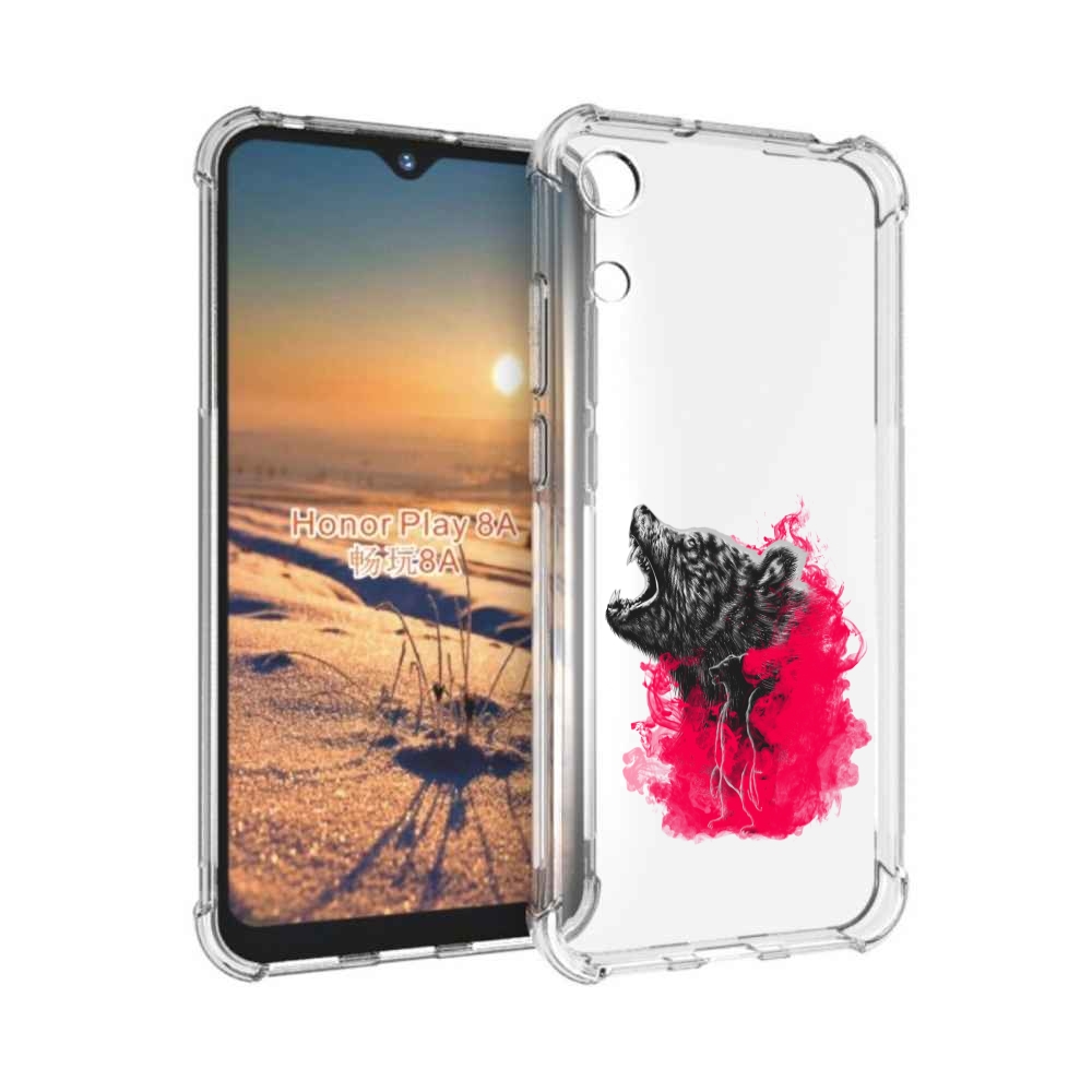 

Чехол бампер MyPads медведь в дымке для Honor 8A., Прозрачный, Tocco