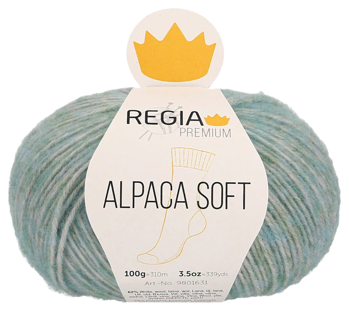 

Пряжа для вязания Regia 9801631 Alpaca Soft (00062), Голубой, Alpaca Soft