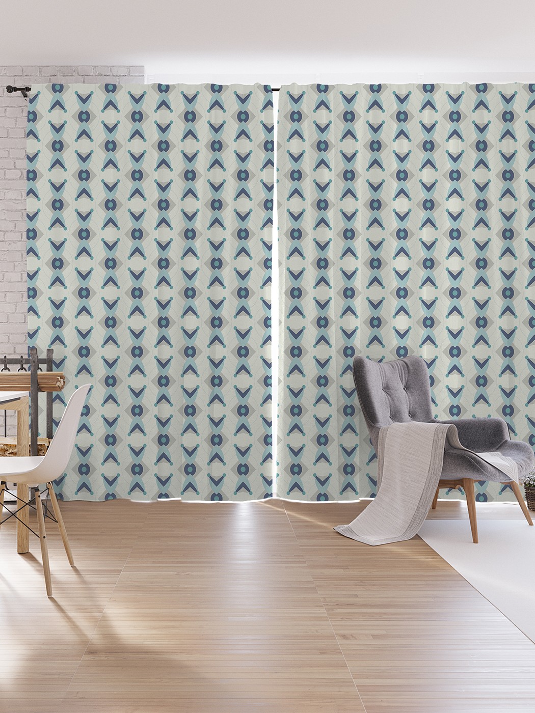 

Шторы под лён JoyArty "Этническая геометрия", серия Oxford DeLux, 340х265 см, Этническая геометрия